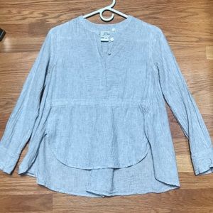 Jcrew linen/cotton blouse